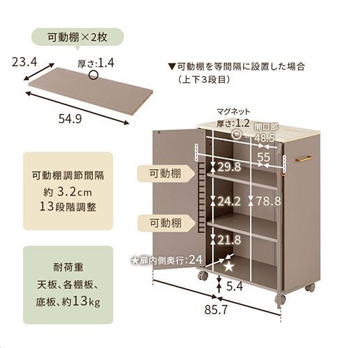 PUTUPUTUキャスター付き収納ラック