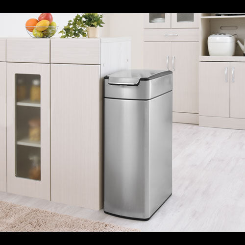 simplehuman スリムタッチバーカン40L 山崎実業のおしゃれな ゴミ箱 フタ付きゴミ箱 DTB600076 ｜ 【公式】インテリアのゲキカグ  - 収納家具・インテリア通販